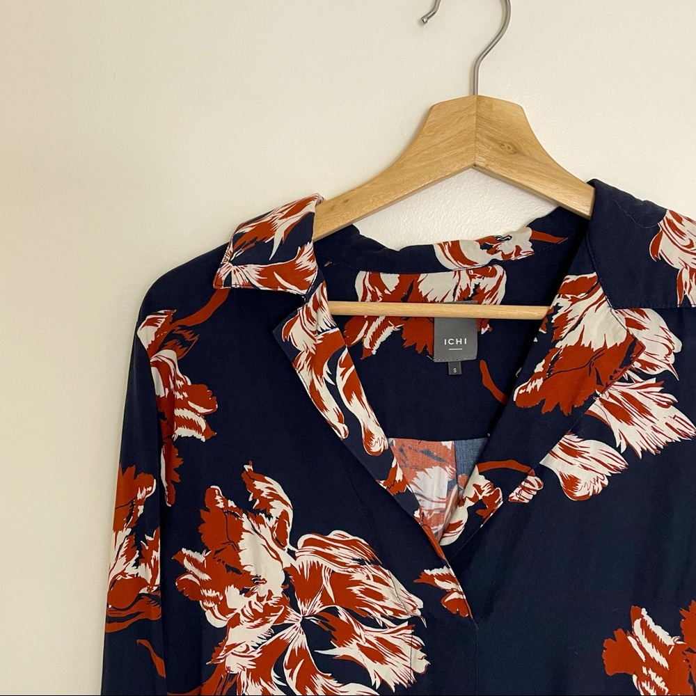 Urban Outfitters | ICHI Floral Collared Shirt